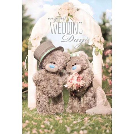 3D Holographic Me to You Bear Wedding Card £3.59